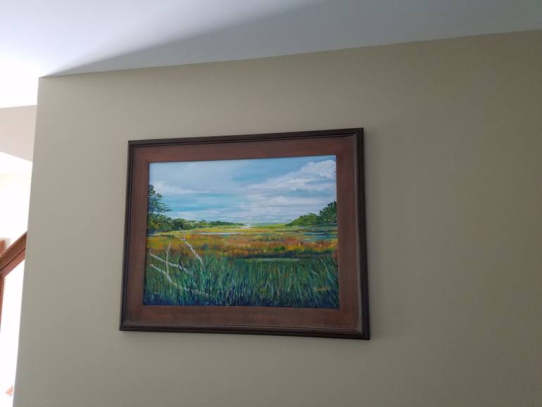 Original Expressionism Landscape Painting by Joy Parks Coats