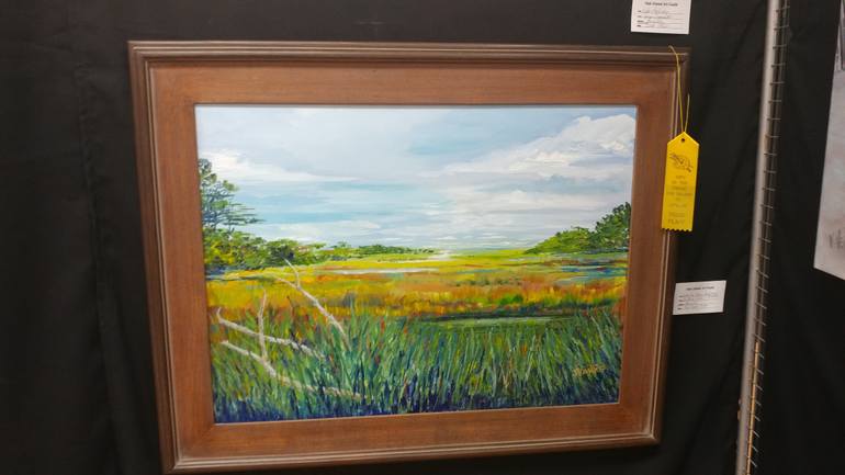 Original Expressionism Landscape Painting by Joy Parks Coats