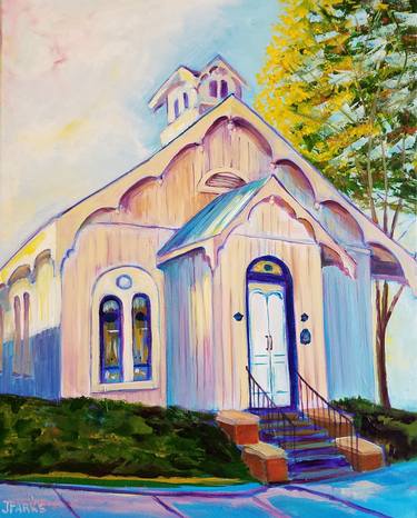Original Expressionism Architecture Paintings by Joy Parks Coats