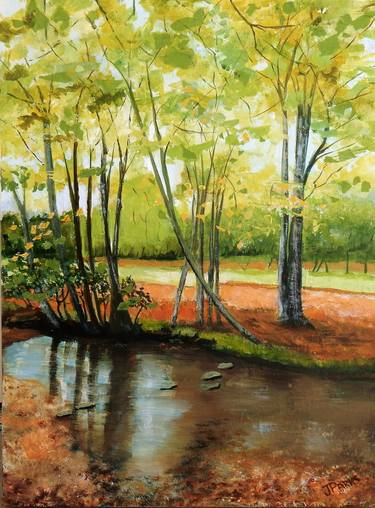 Original Expressionism Landscape Paintings by Joy Parks Coats