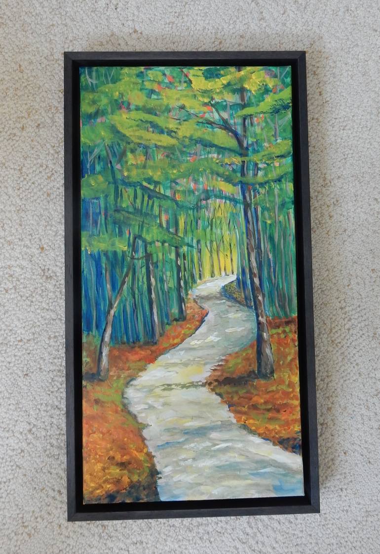 Original Abstract Landscape Painting by Joy Parks Coats