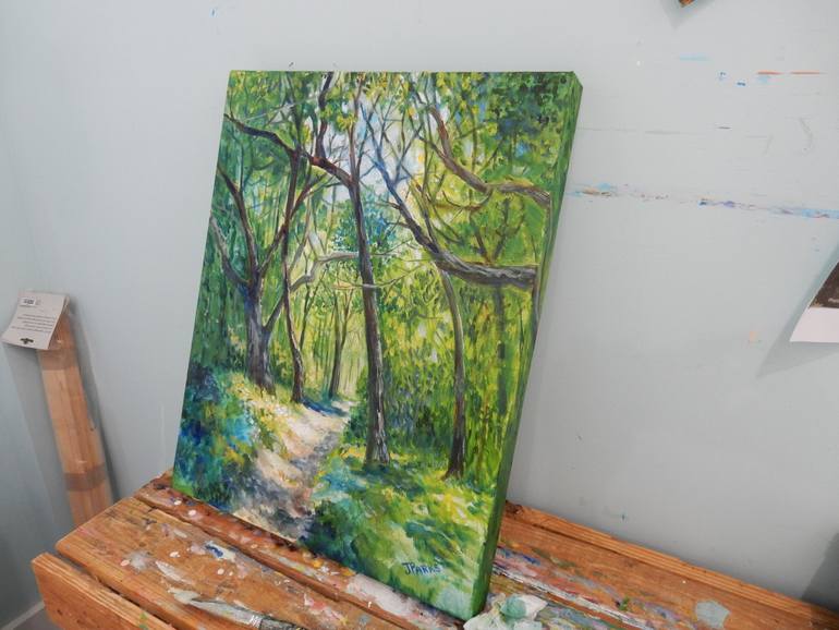 Original Impressionism Landscape Painting by Joy Parks Coats