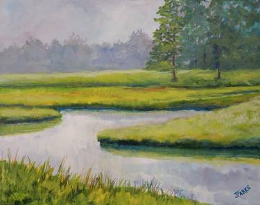 Original Expressionism Landscape Paintings by Joy Parks Coats