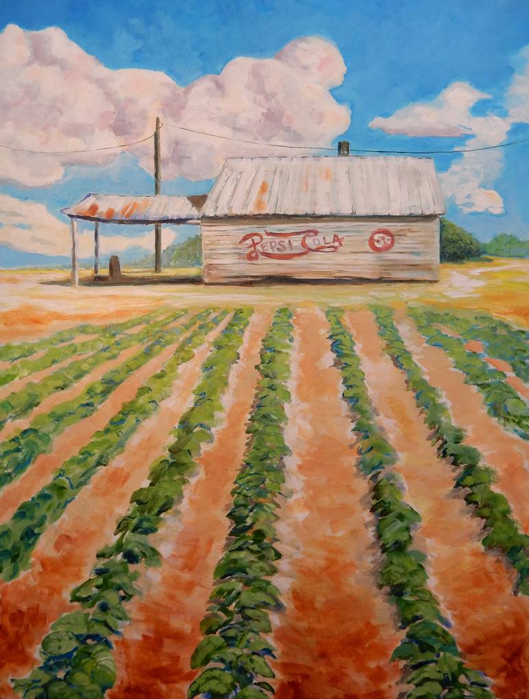 tobacco farm prints Tobacco and Pepsi Painting by Joy Parks Coats