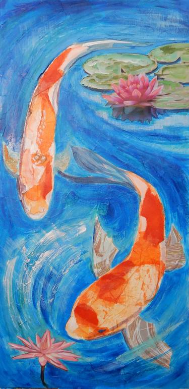 Print of Expressionism Fish Collage by Joy Parks Coats