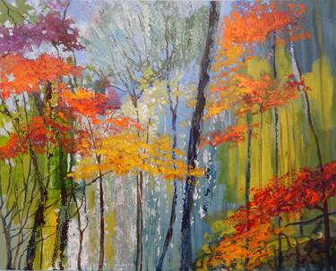 Print of Abstract Expressionism Seasons Paintings by Joy Parks Coats