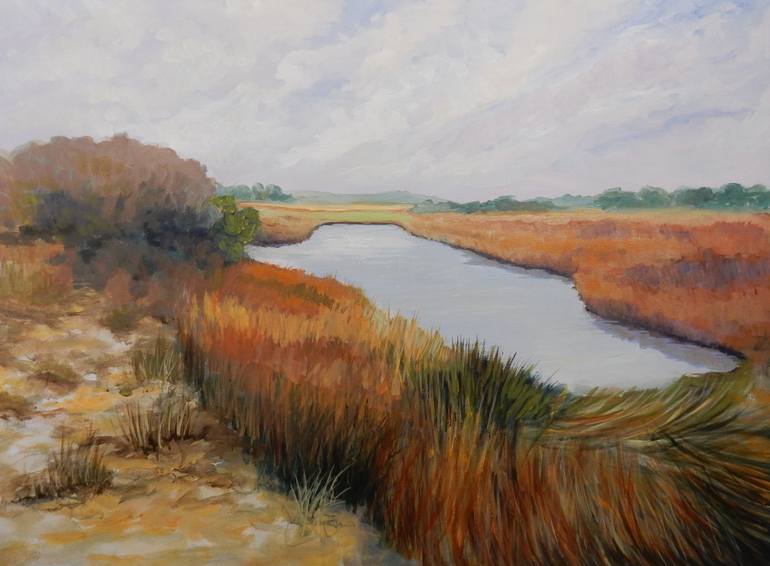 Coastal Marsh Painting By Joy Parks Coats Saatchi Art