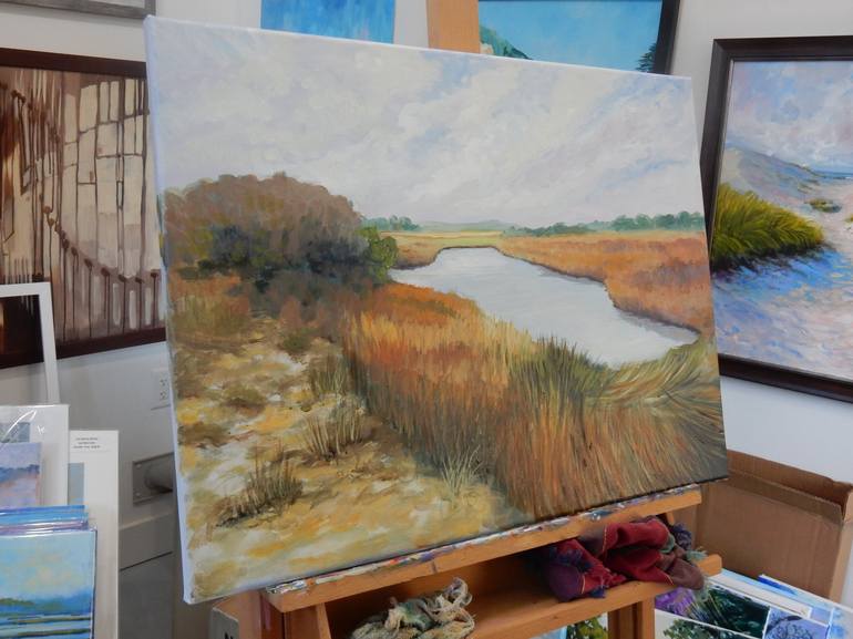 Original Impressionism Landscape Painting by Joy Parks Coats