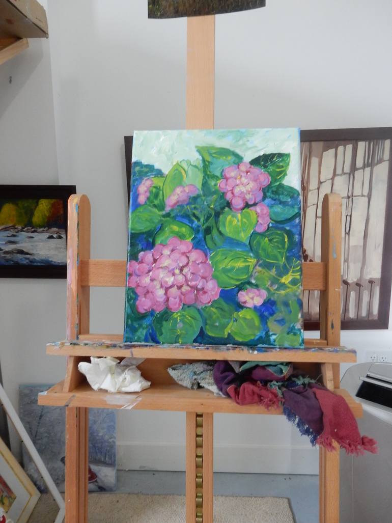 Original Abstract Expressionism Floral Painting by Joy Parks Coats