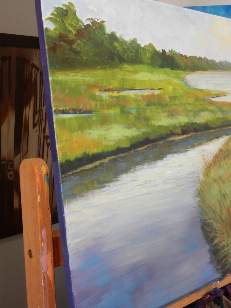 Original Abstract Expressionism Landscape Painting by Joy Parks Coats