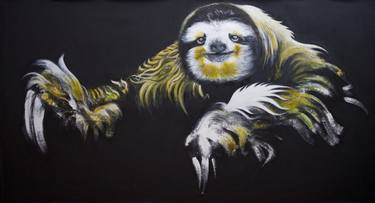 Original Figurative Animal Paintings by Sebasfixiarte Vélez Baena