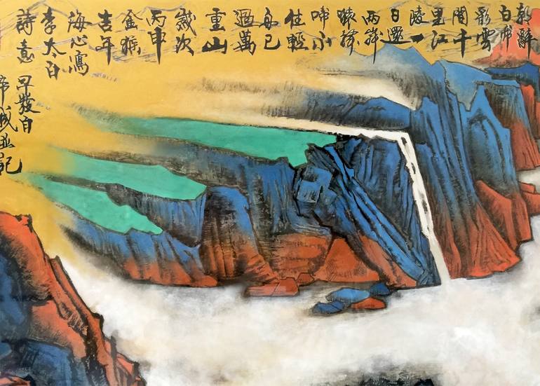 Original Abstract Pop Culture/Celebrity Painting by Haixin Tao
