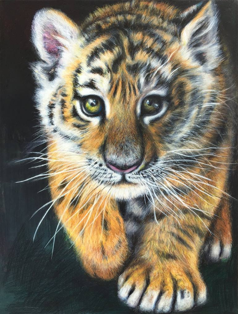 Tiger Cubs Paintings for Sale (Page #2 of 7) - Fine Art America