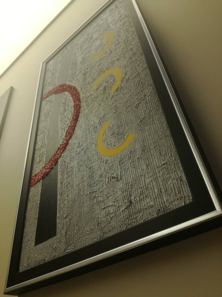 Original Abstract Geometric Painting by Eduard Melman