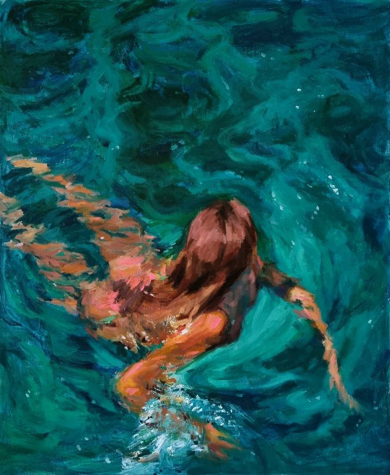 Original Contemporary Water Painting by Hunjung Kim