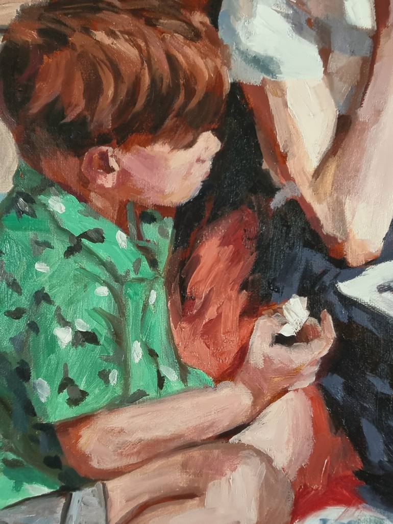 Original Contemporary Family Painting by Hunjung Kim