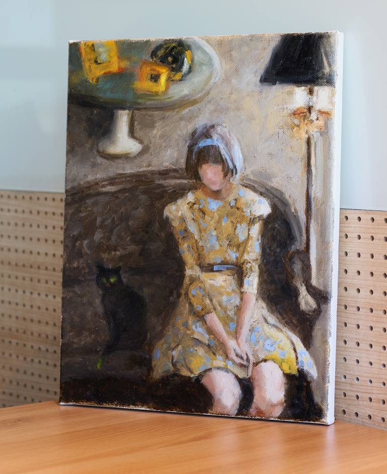 Original Figurative People Painting by Hunjung Kim