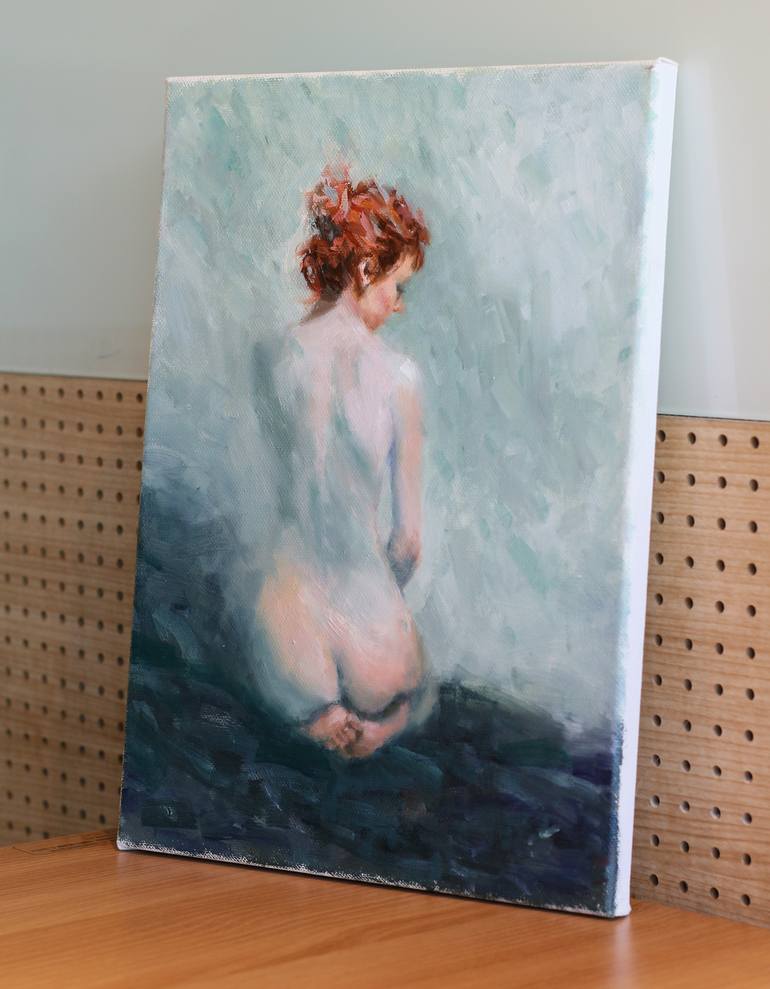 Original Figurative Nude Painting by Hunjung Kim