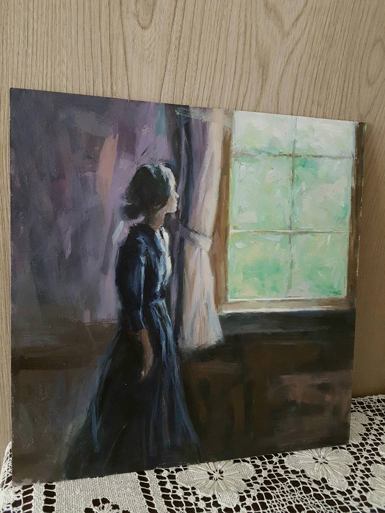 Original Figurative Women Painting by Hunjung Kim
