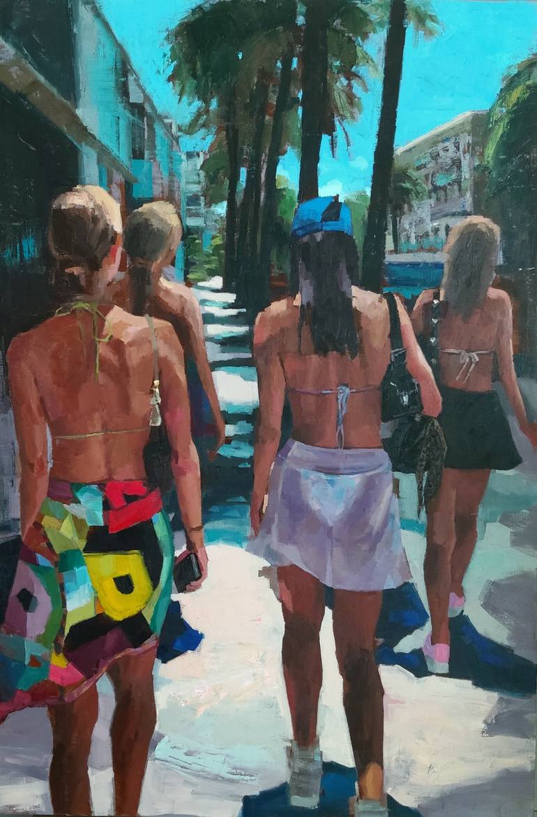 Original Figurative Seasons Paintings by Hunjung Kim
