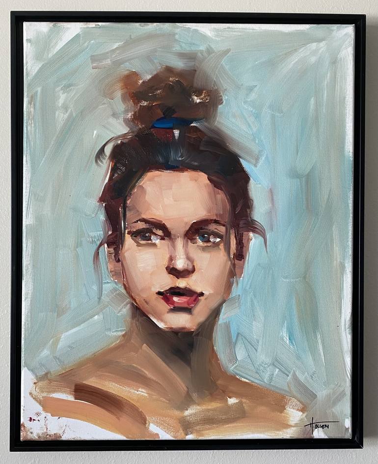 Original Contemporary Portrait Painting by Heather Olsen