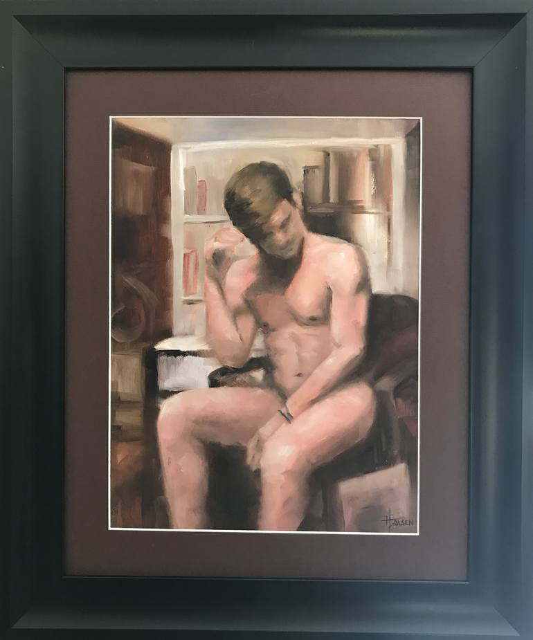 Original Fine Art Nude Painting by Heather Olsen