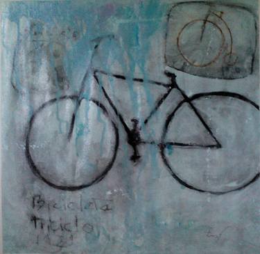 Print of Abstract Bicycle Paintings by Miguel Angel Duarte