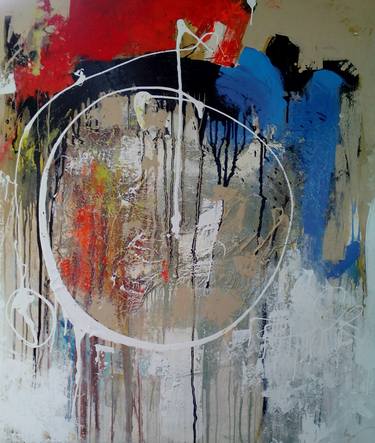 Original Abstract Expressionism Bike Paintings by Miguel Angel Duarte