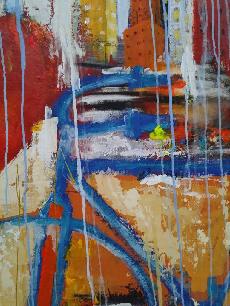 Original Abstract Expressionism Abstract Painting by Miguel Angel Duarte