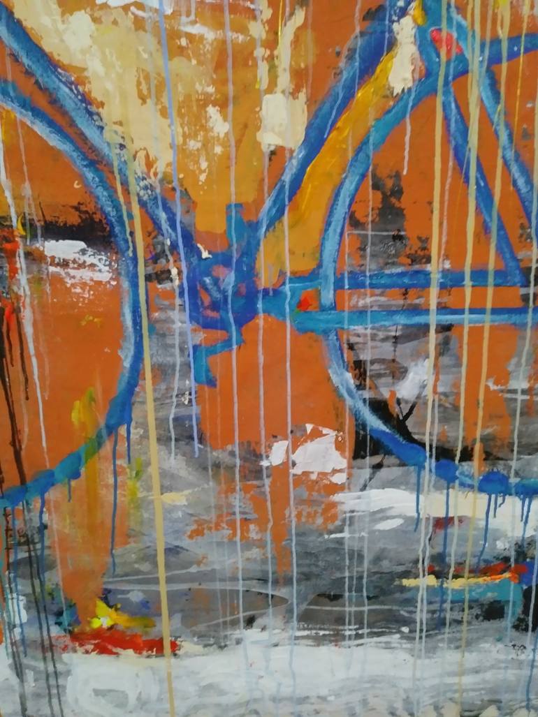 Original Abstract Expressionism Abstract Painting by Miguel Angel Duarte