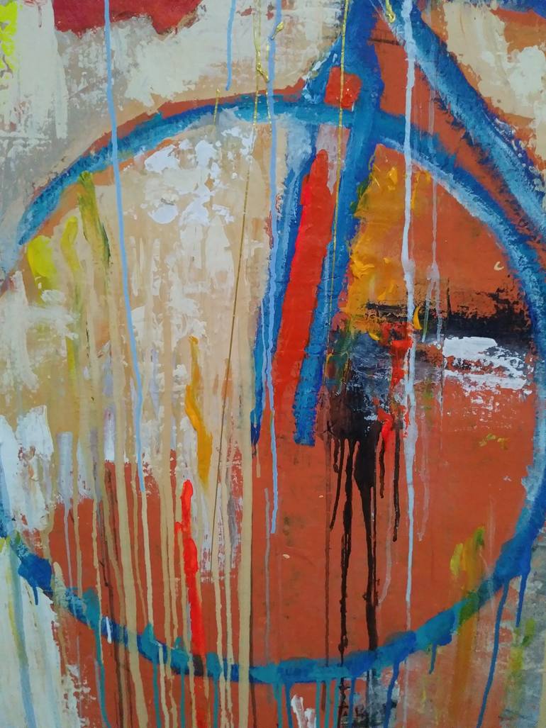 Original Abstract Expressionism Abstract Painting by Miguel Angel Duarte