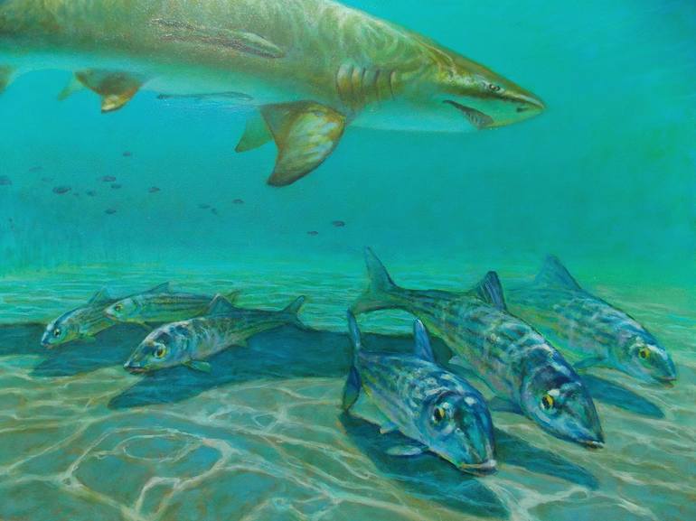 Original Realism Fish Painting by Richard Kaminski