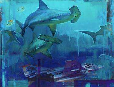 Original Expressionism Fish Paintings by Richard Kaminski