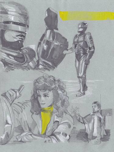 Drawings based on the film Robocop by Paul Verhoeven. thumb