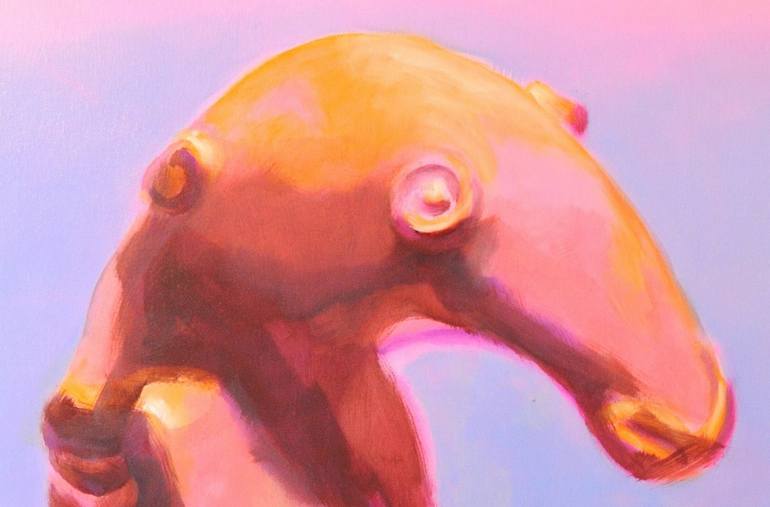 Original Figurative Animal Painting by Christelle Zacchero
