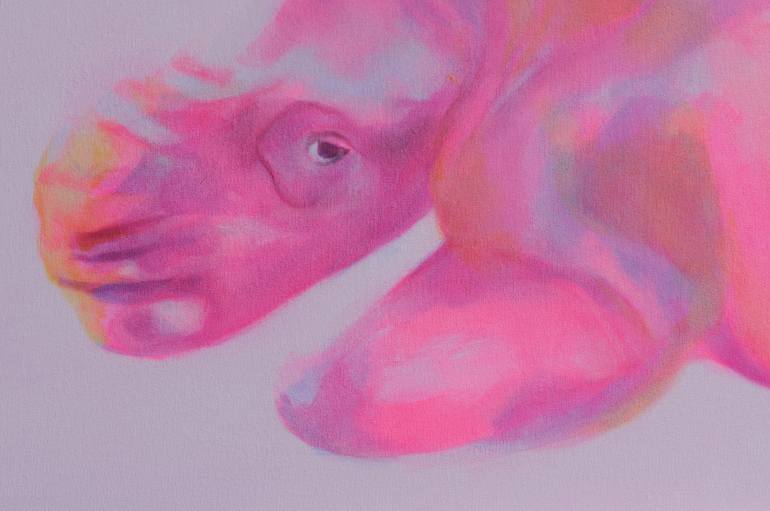 Original Documentary Animal Painting by Christelle Zacchero