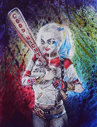 Harley Quinn in realistic-cartoon style thumb