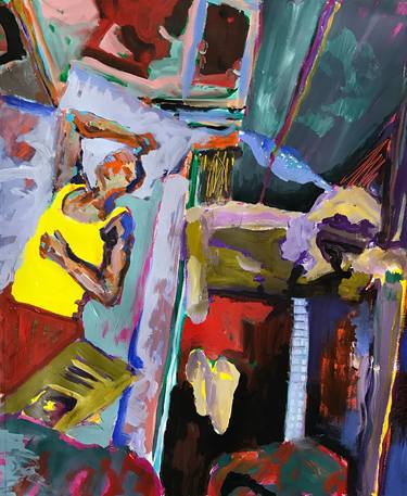 Print of Abstract Men Paintings by Tina Berendsohn