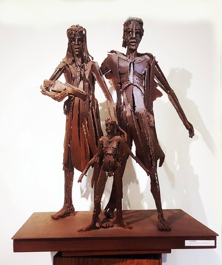 Original Expressionism Family Sculpture by berberi antoine