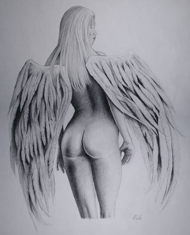 Print of Fine Art Nude Drawings by Nikola Mitrovic