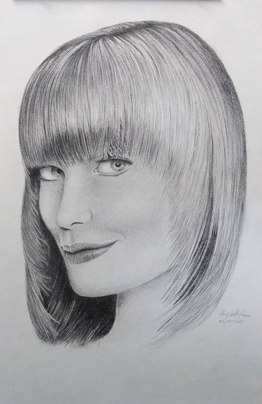 Print of Portrait Drawings by Nikola Mitrovic