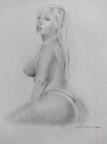 Print of Fine Art Nude Drawings by Nikola Mitrovic