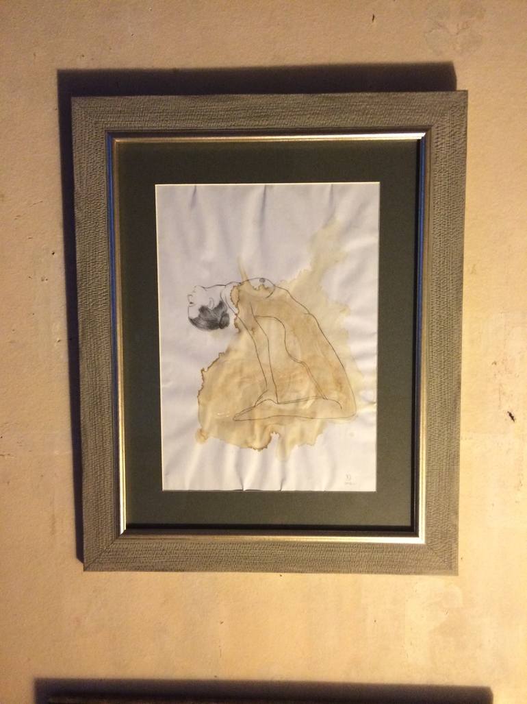 Original Figurative Erotic Drawing by Khatuna Jibladze