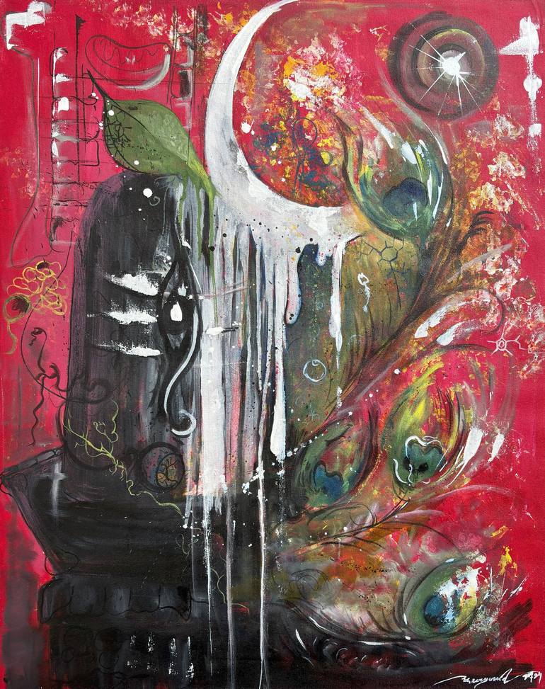 Original Abstract Expressionism Abstract Paintings by Suraj Prajapati
