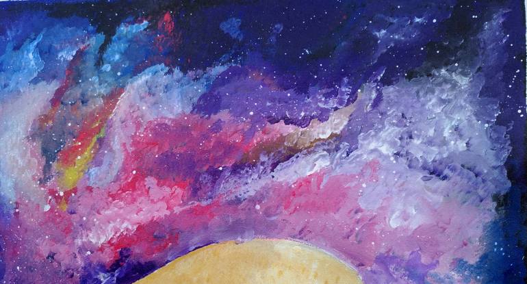 Original Abstract Expressionism Abstract Painting by Suraj Prajapati