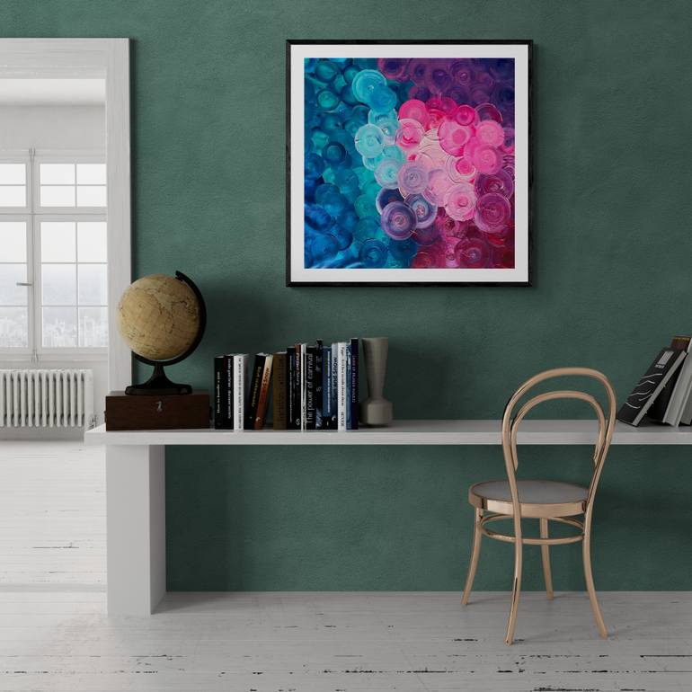 Original Abstract Expressionism Abstract Painting by Kinga Szumska