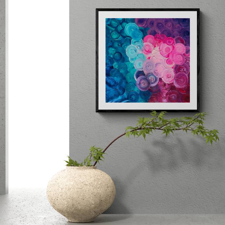 Original Abstract Expressionism Abstract Painting by Kinga Szumska