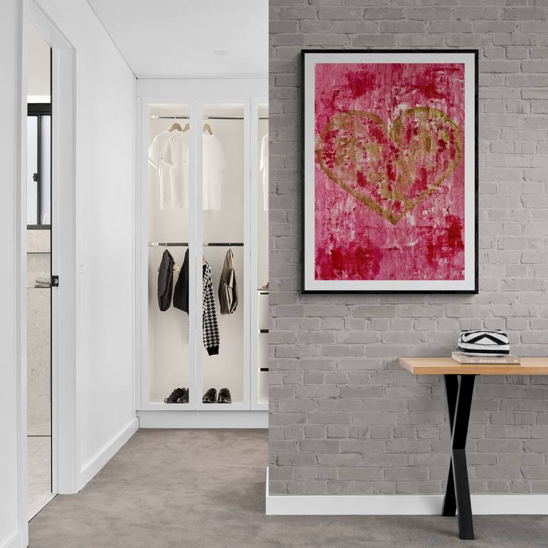 Original Abstract Love Painting by Kinga Szumska