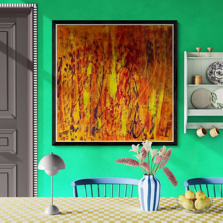 Original Abstract Expressionism Abstract Paintings by Kinga Szumska