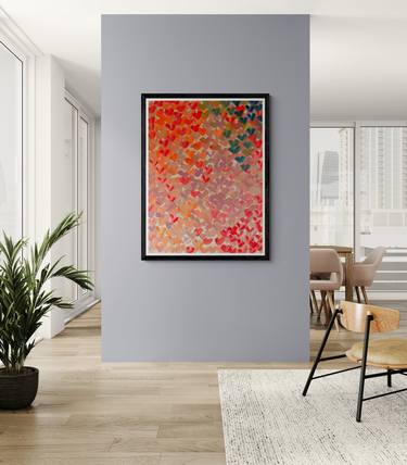 Original Abstract Love Painting by Kinga Szumska